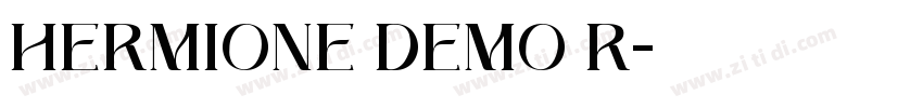HERMIONE DEMO R字体转换
